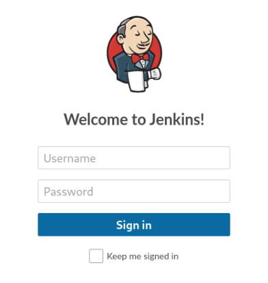 Jenkins login Form