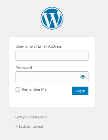 Wordpress Login