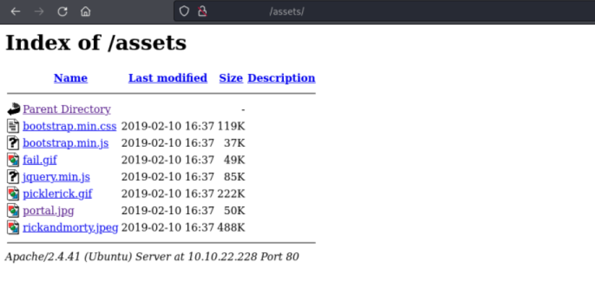 Content of the assets directory